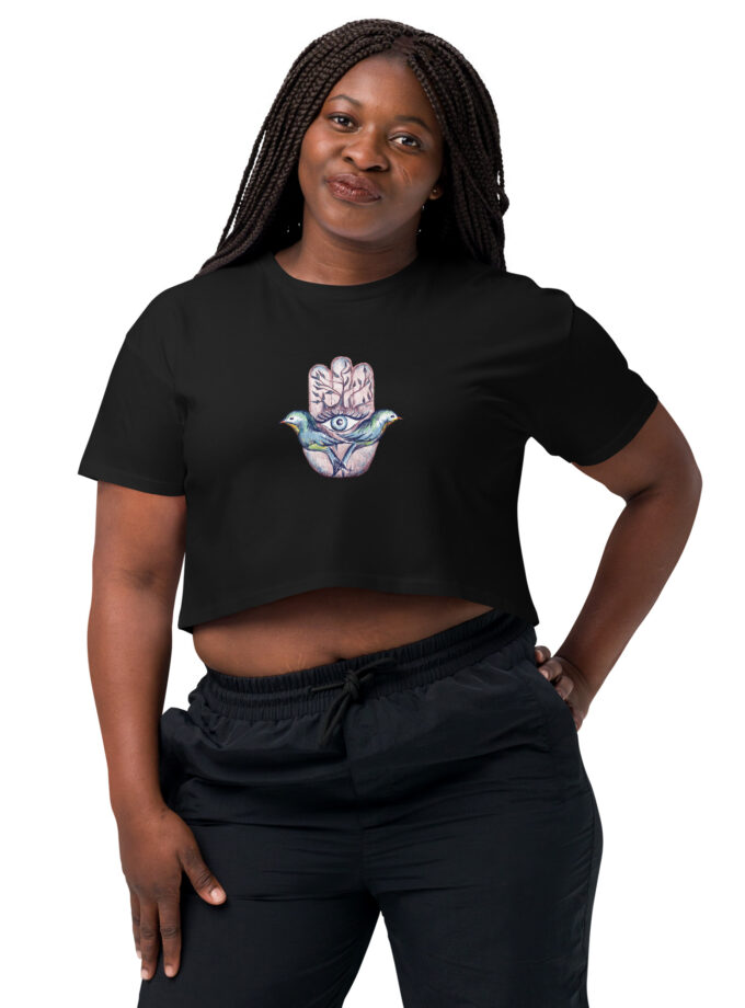Spiritual Hamsa Women’s Crop Tee