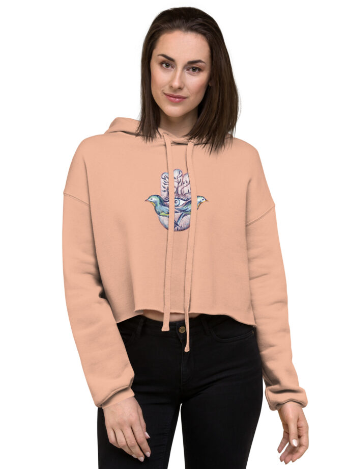 Spiritual Hamsa Women’s Crop Hoodie