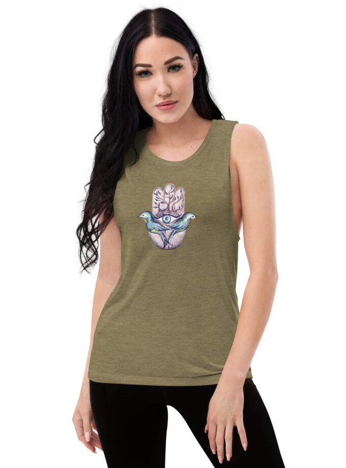 Spiritual Hamsa Women’s Muscle Tank