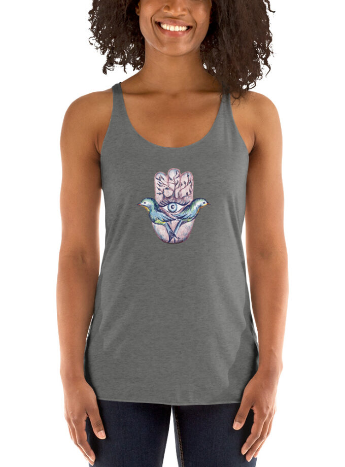 Spiritual Hamsa Women's Racerback Tank