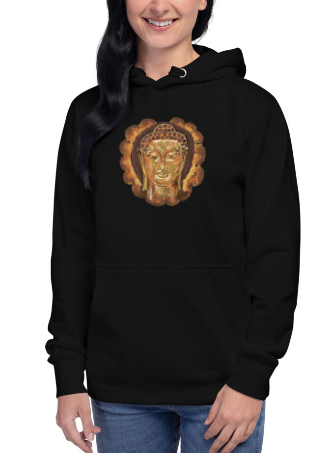 Hand Illustrated Golden Buddha Hoodie