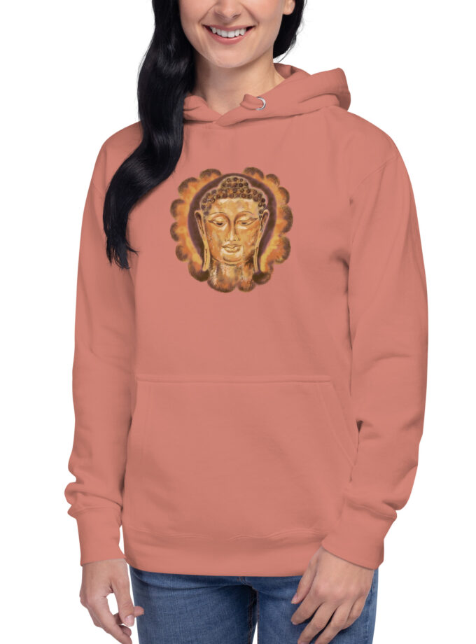 Hand Illustrated Golden Buddha Hoodie