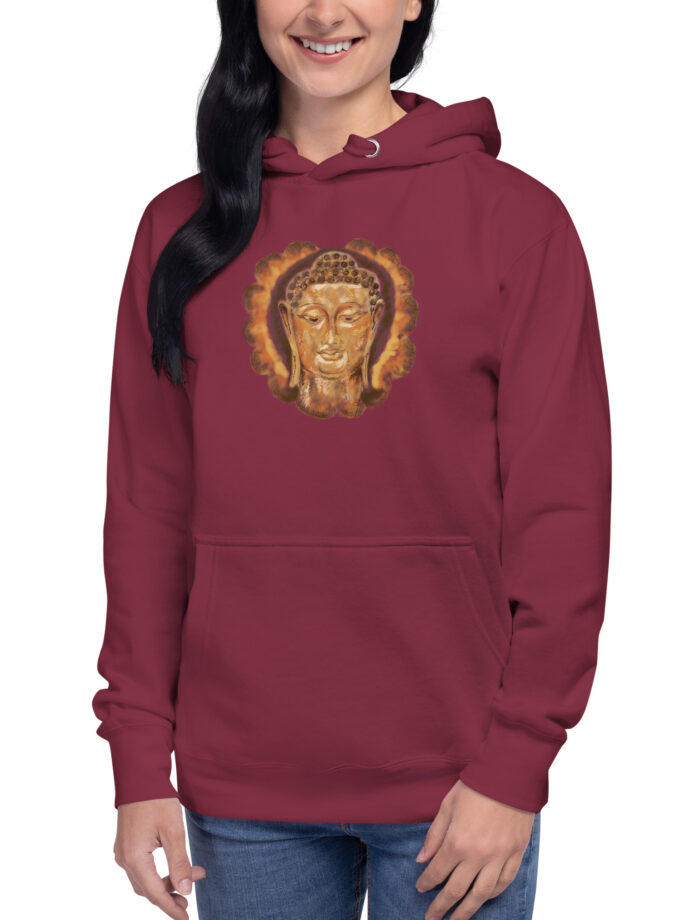 Hand Illustrated Golden Buddha Hoodie