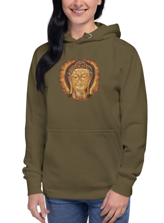Hand Illustrated Golden Buddha Hoodie