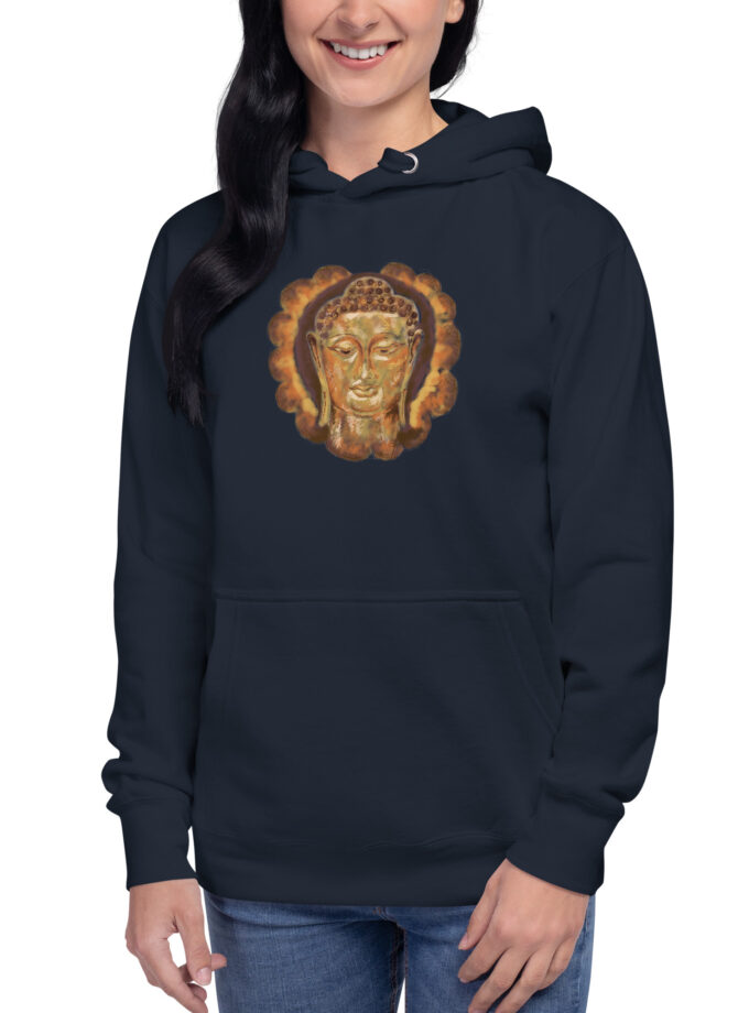 Hand Illustrated Golden Buddha Hoodie