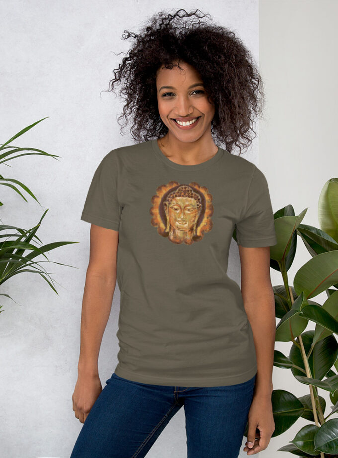 Hand Illustrated Golden Buddha T-Shirt