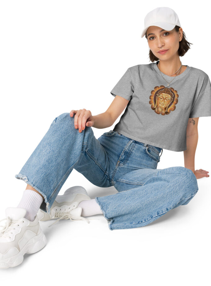 Golden Buddha Women’s Crop Tee