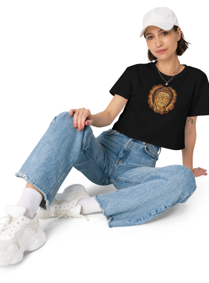 Golden Buddha Women’s Crop Tee