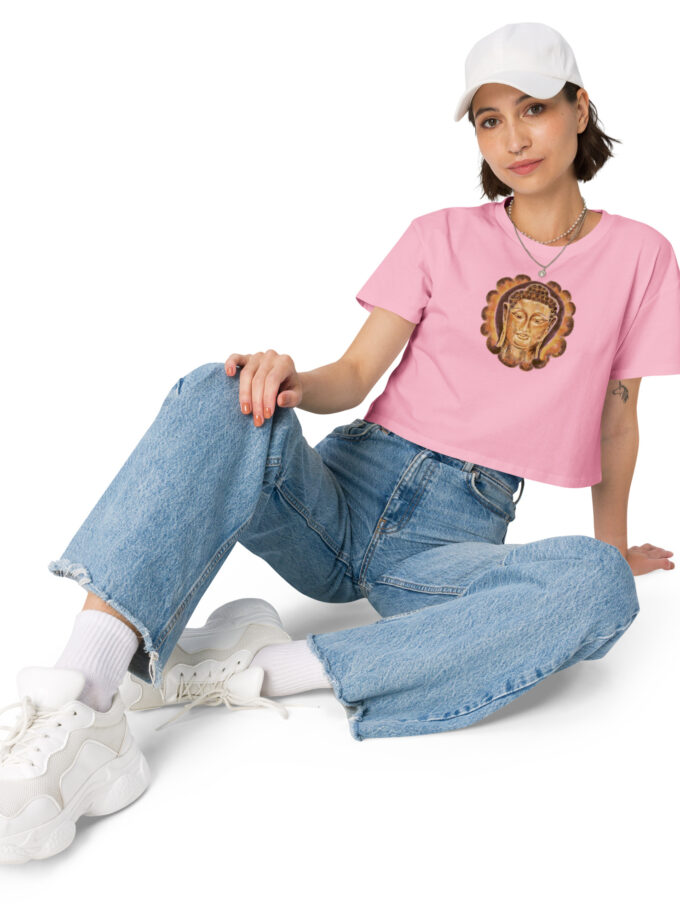 Golden Buddha Women’s Crop Tee