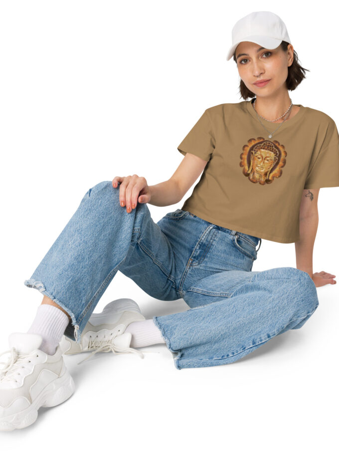 Golden Buddha Women’s Crop Tee