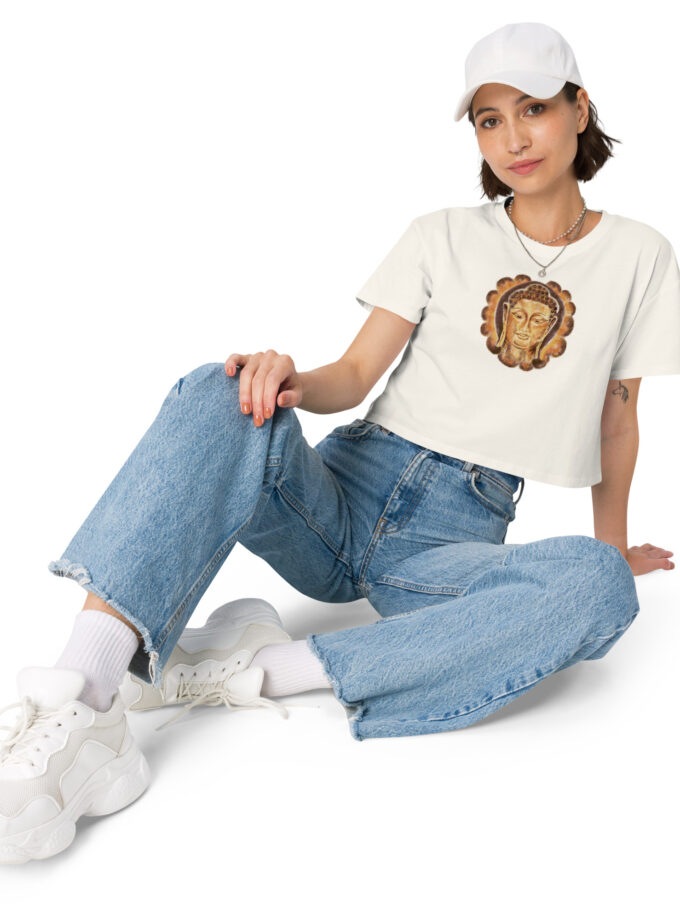Golden Buddha Women’s Crop Tee