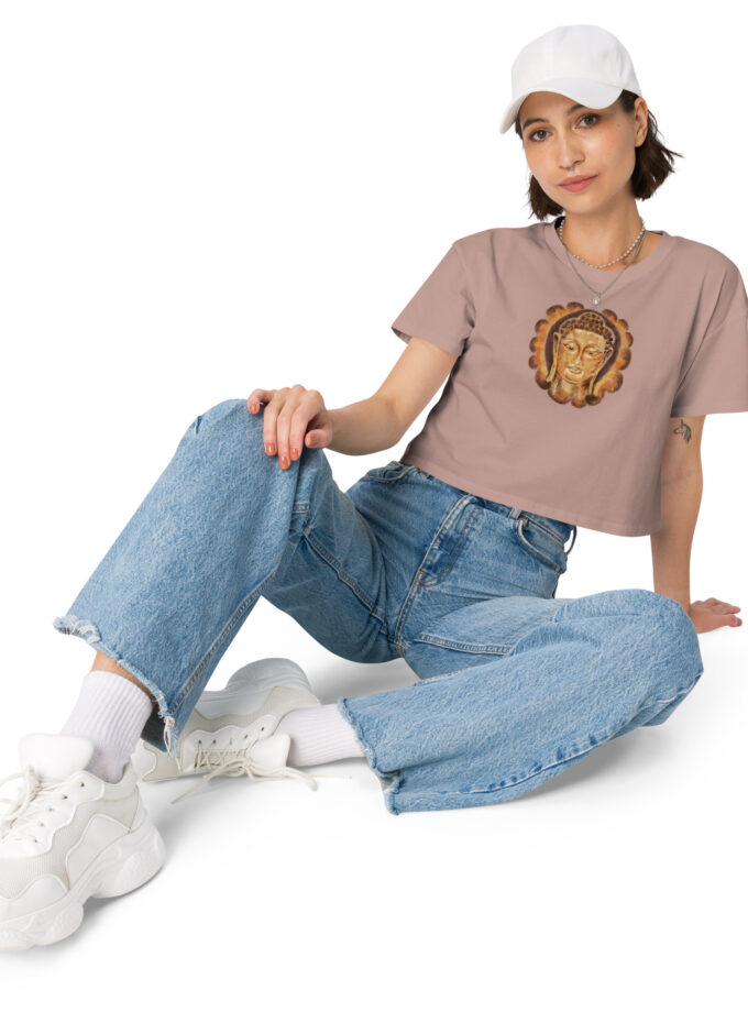 Golden Buddha Women’s Crop Tee
