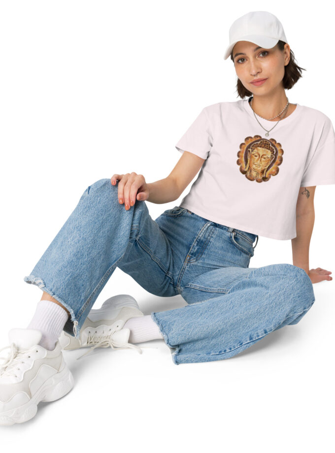 Golden Buddha Women’s Crop Tee