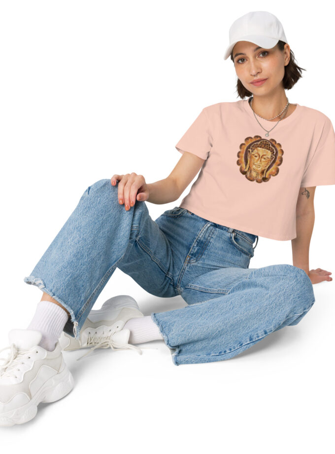 Golden Buddha Women’s Crop Tee
