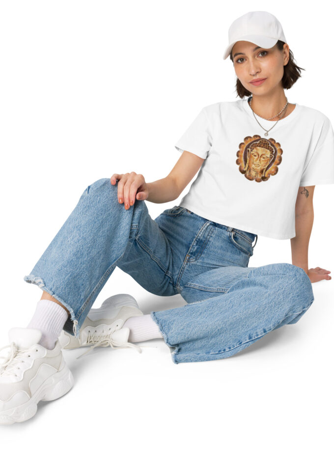 Golden Buddha Women’s Crop Tee