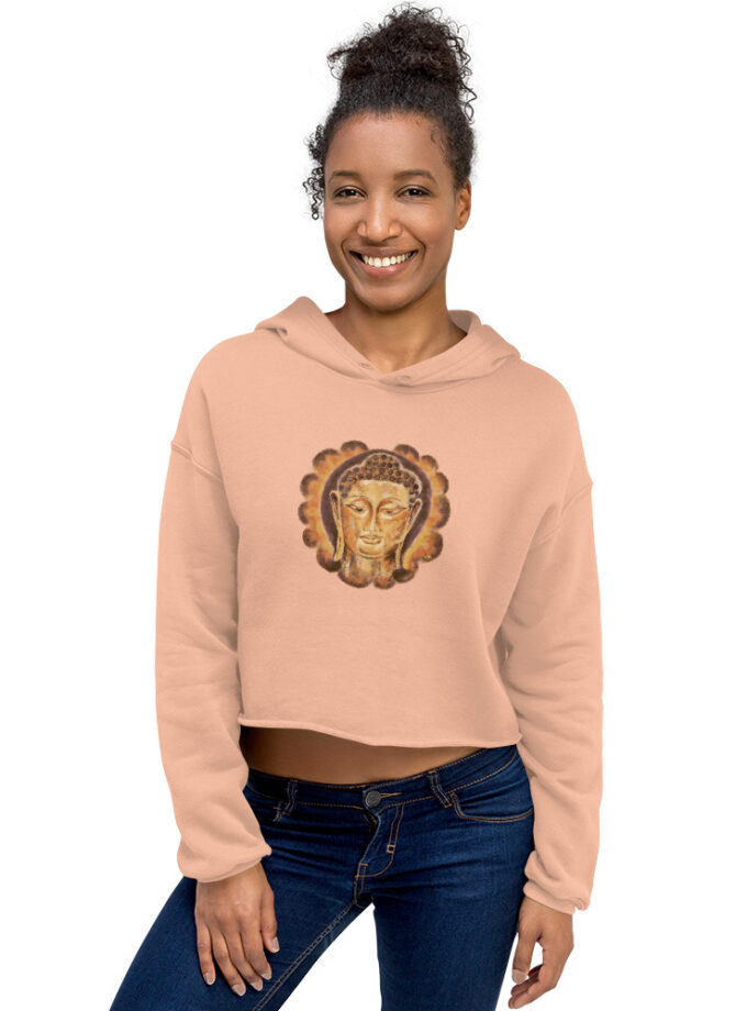 Golden Buddha Women’s Crop Hoodie