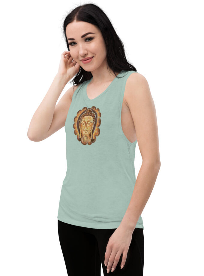 Golden Buddha Women's Muscle Tank