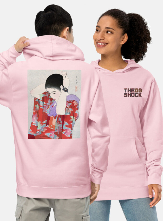 G-Shock DW-5000C Ukiyo-e Japanese Art Hoodie with Embroidered Logo