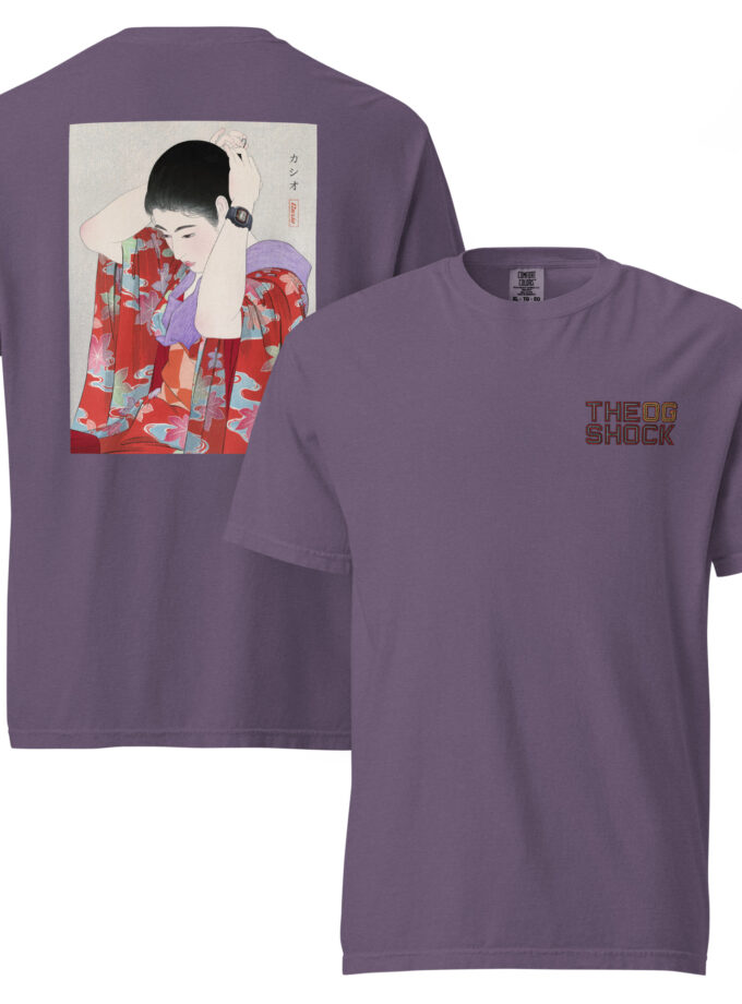 G-Shock DW-5000C Ukiyo-e Japanese Art T-Shirt with Embroidered Logo