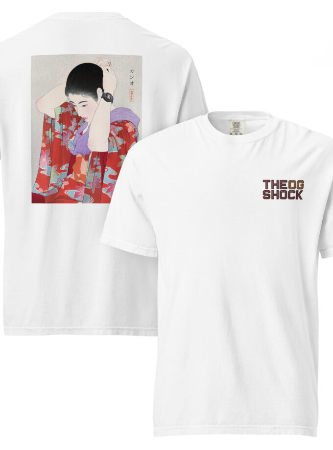 G-Shock DW-5000C Ukiyo-e Japanese Art T-Shirt with Embroidered Logo