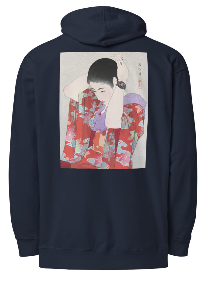 G-Shock DW-5000C Ukiyo-e Japanese Art Hoodie with Embroidered Logo