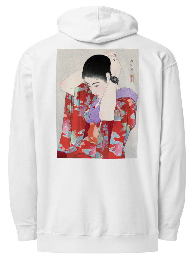 G-Shock DW-5000C Ukiyo-e Japanese Art Hoodie with Embroidered Logo