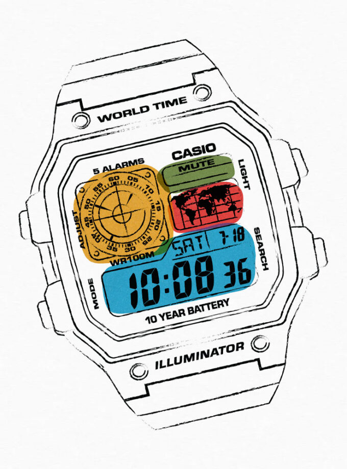 CASIO ROYALE AE1200 Colors T-Shirt