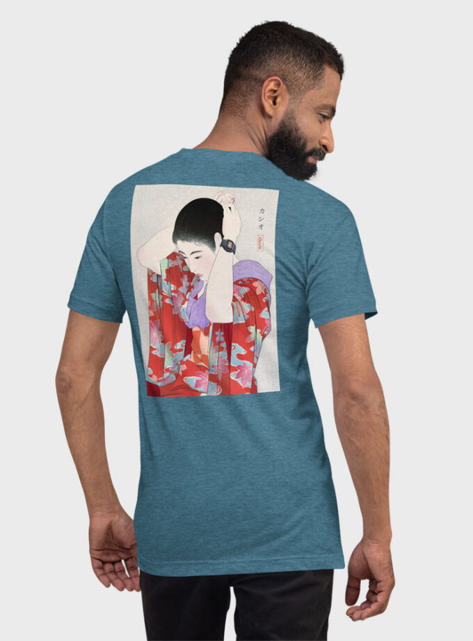 G-SHOCK DW-5000C Ukiyo-e Japanese Art T-Shirt with Embroidery