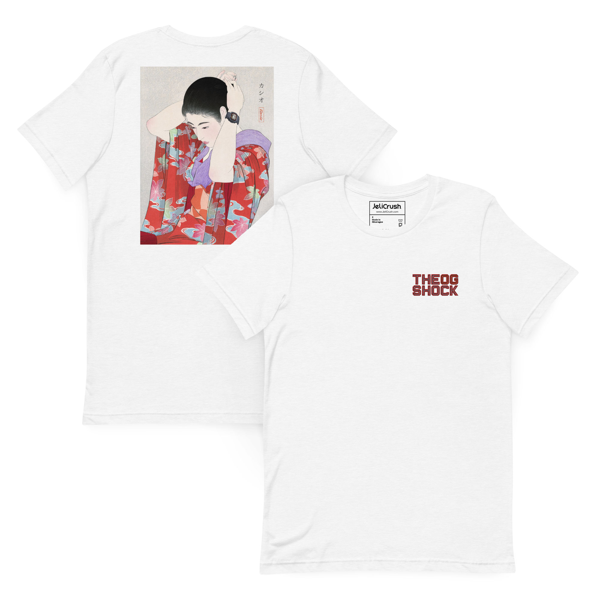 G-SHOCK DW-5000C Ukiyo-e Japanese Art T-Shirt with Embroidery - Image 2