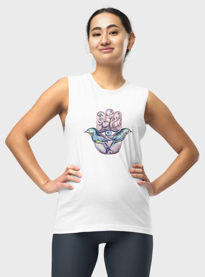 Lovebirds Hamsa Muscle Shirt