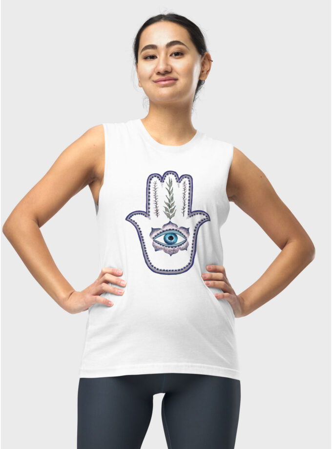 Olive Branch Hamsa Muscle Shirt