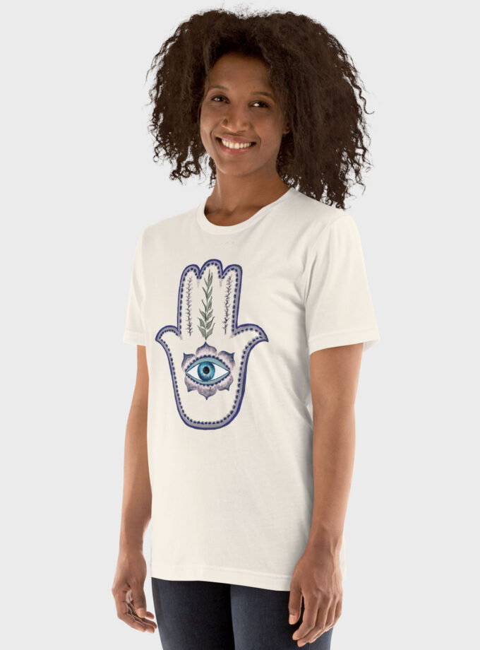 Olive Branch Hamsa Relaxed Fit T-Shirt