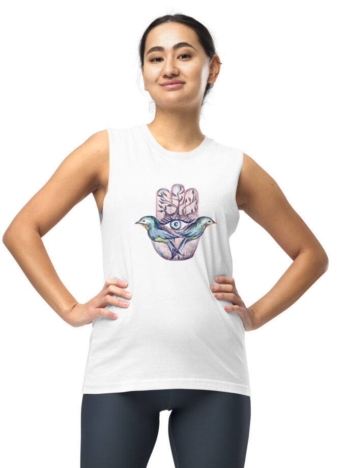 Lovebirds Hamsa Muscle Shirt