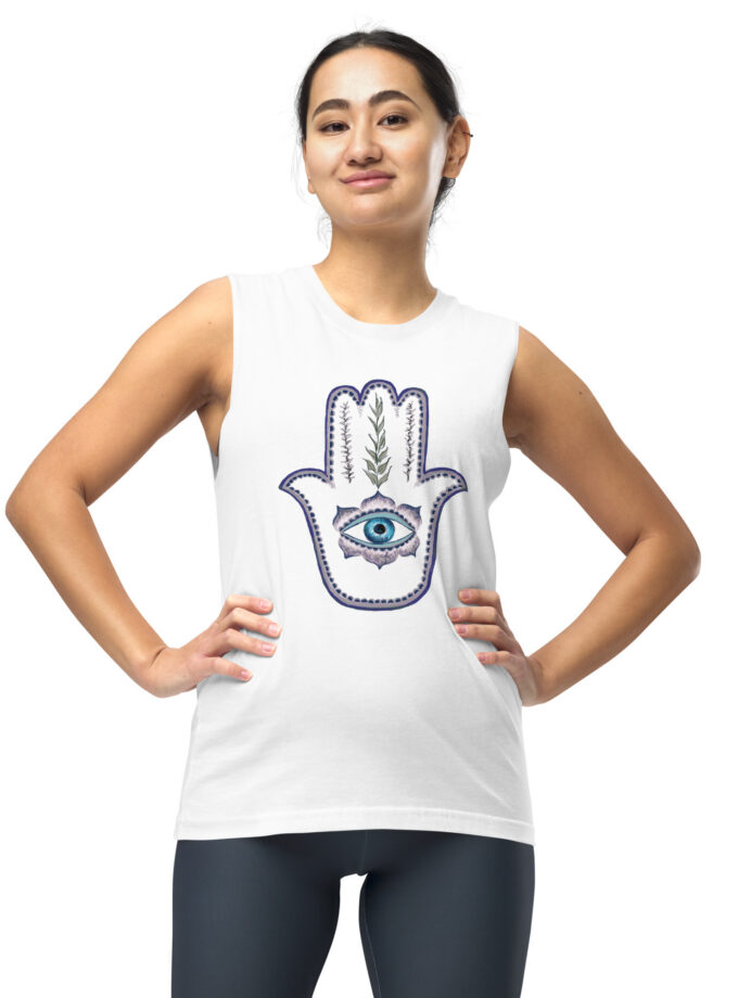 Olive Branch Hamsa Muscle Shirt