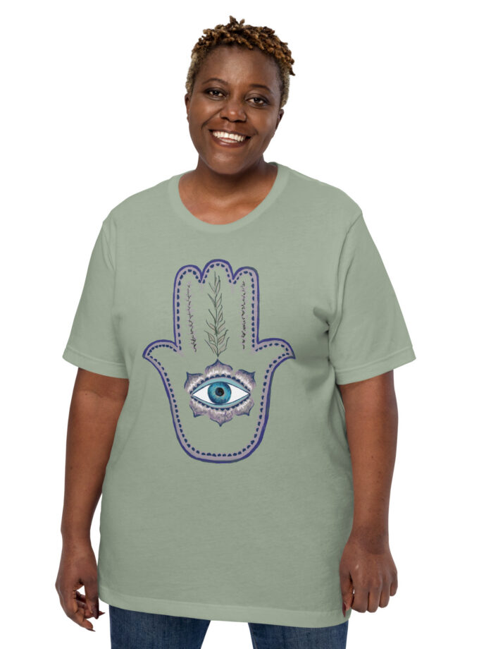 Olive Branch Hamsa Relaxed Fit T-Shirt