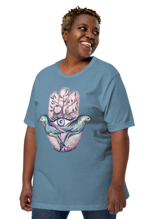 Lovebirds Hamsa Relaxed Fit T-Shirt